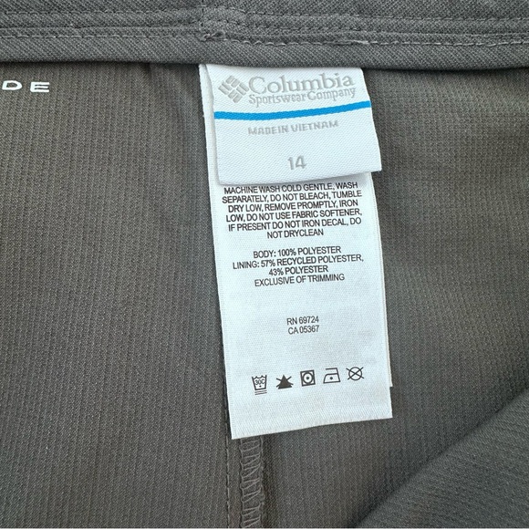 COLUMBIA Women's Omni Shade Gray Skorts Size 14 - Picture 11 of 14